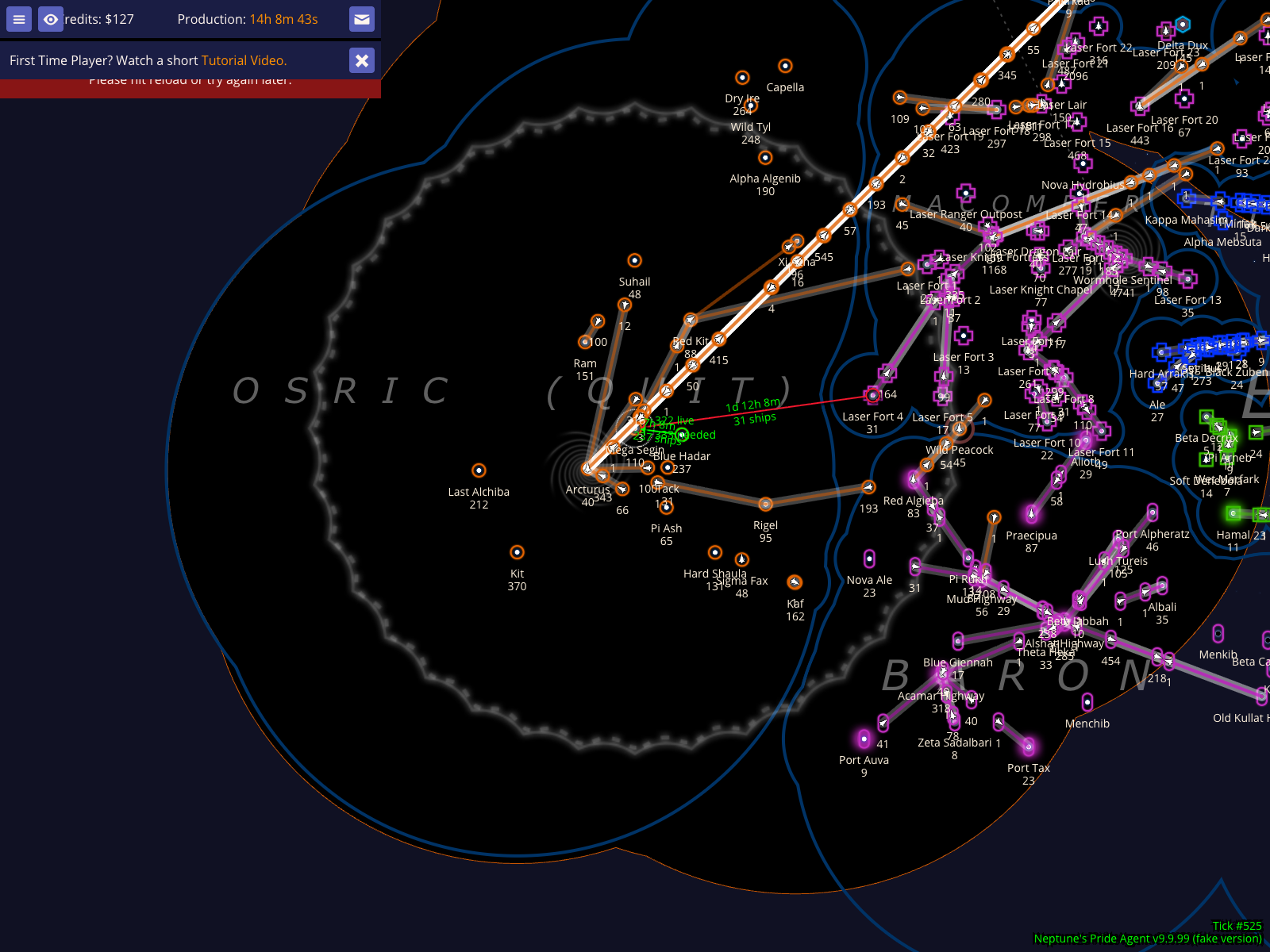 Cycle to territory rendering style: Black Background with Outlines
