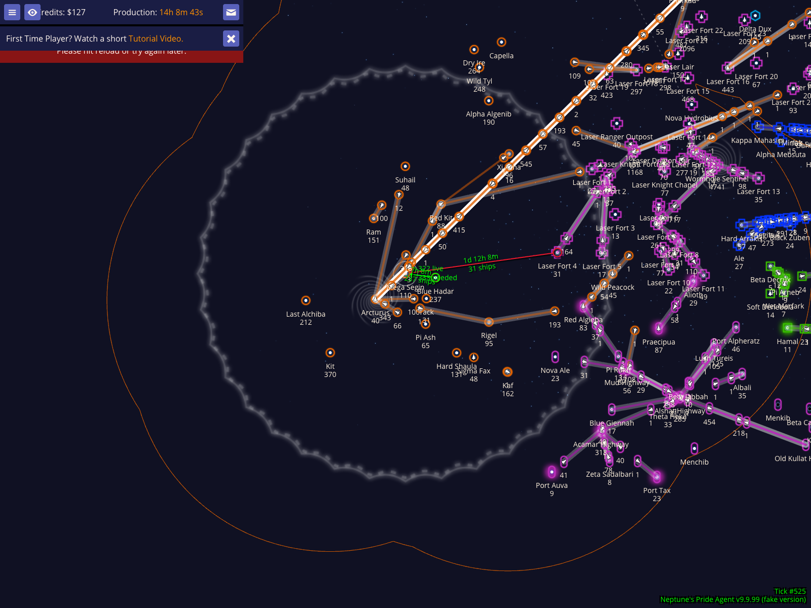 Toggle political map borders and empire names