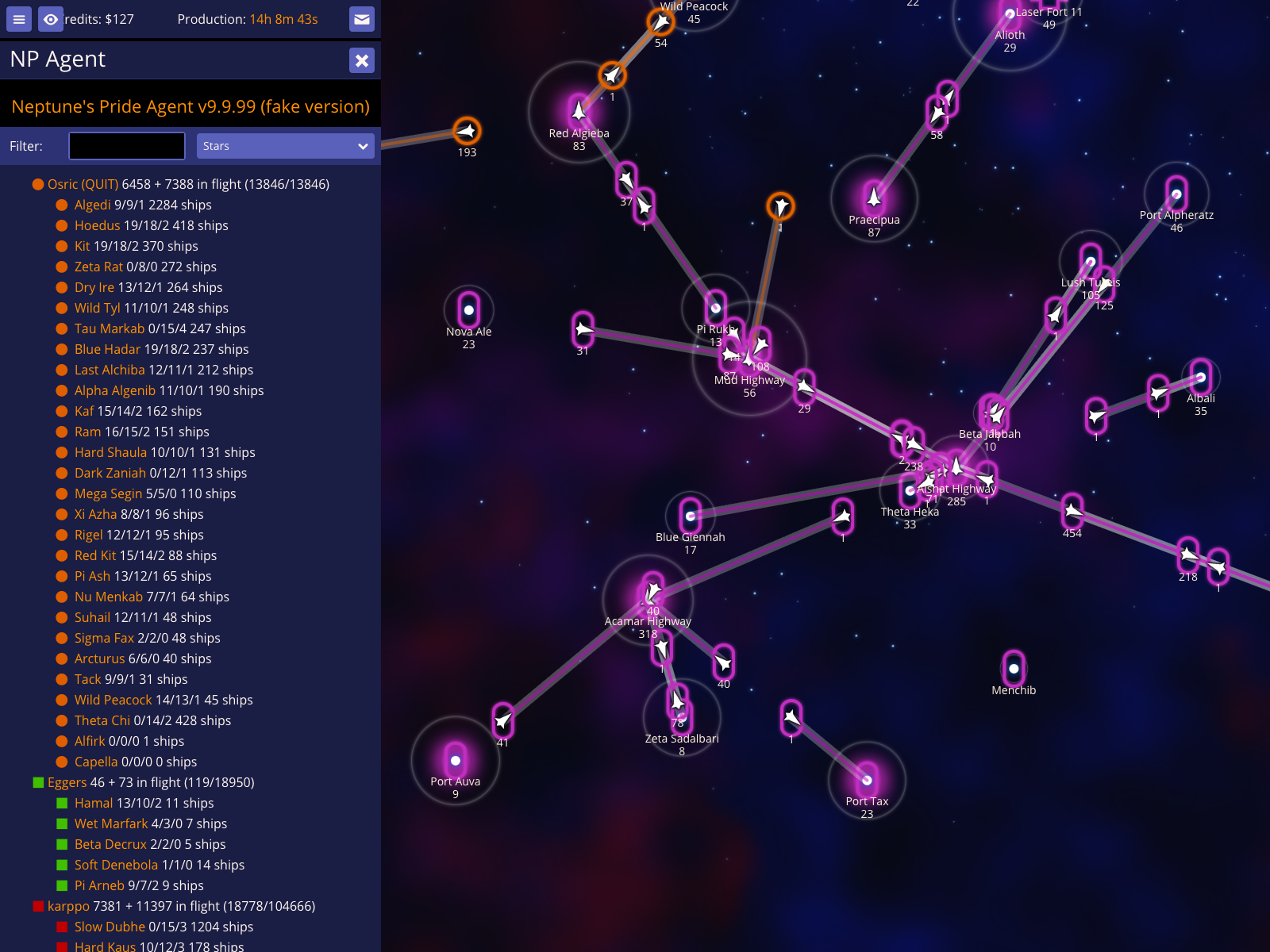 View the Stars report
